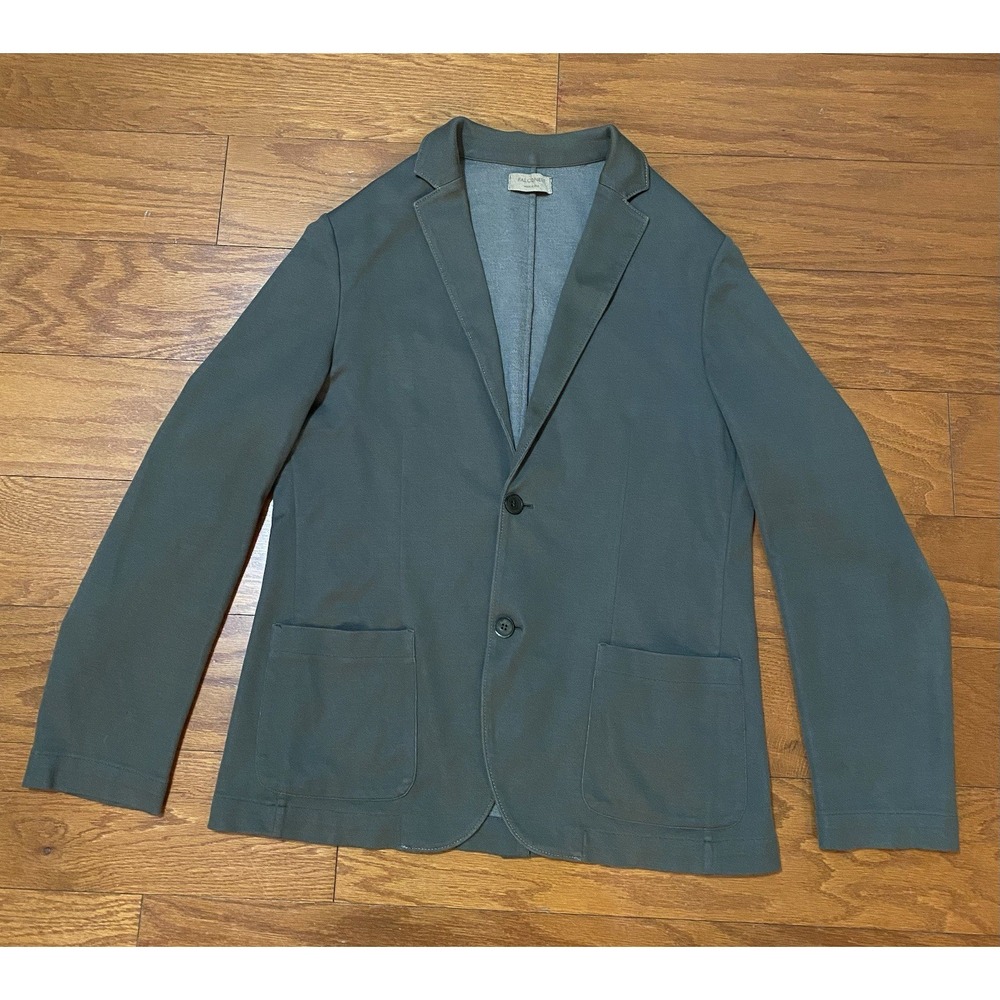Falconeri Women's 2 Button Blazer Cotton Olive Green‎ Made In Italy XL- 52